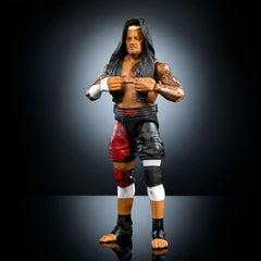 Mattel WWE Solo Sikoa close-up of the facial detailing for display-ready quality.