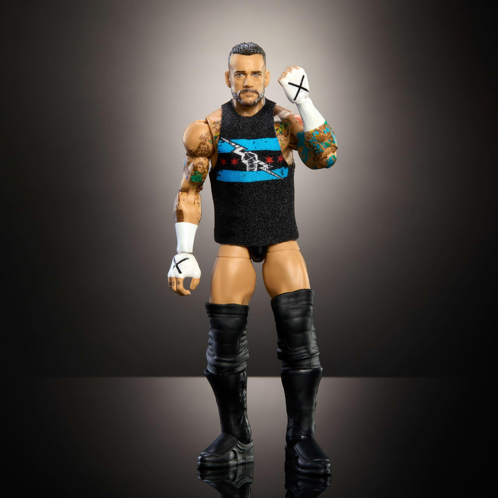 Mattel WWE Top Picks swappable hands expand pose options for action-packed poses.