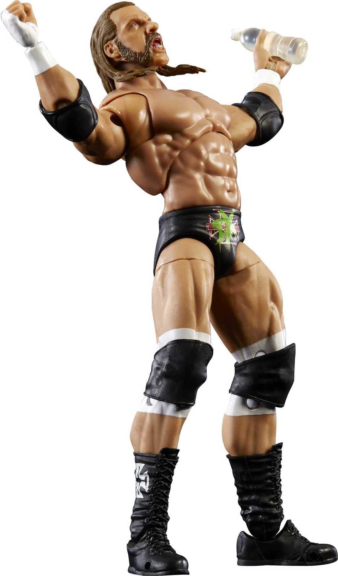 Mattel WWE Triple H Ultimate Edition entrance gear on figure for ring-ready moments