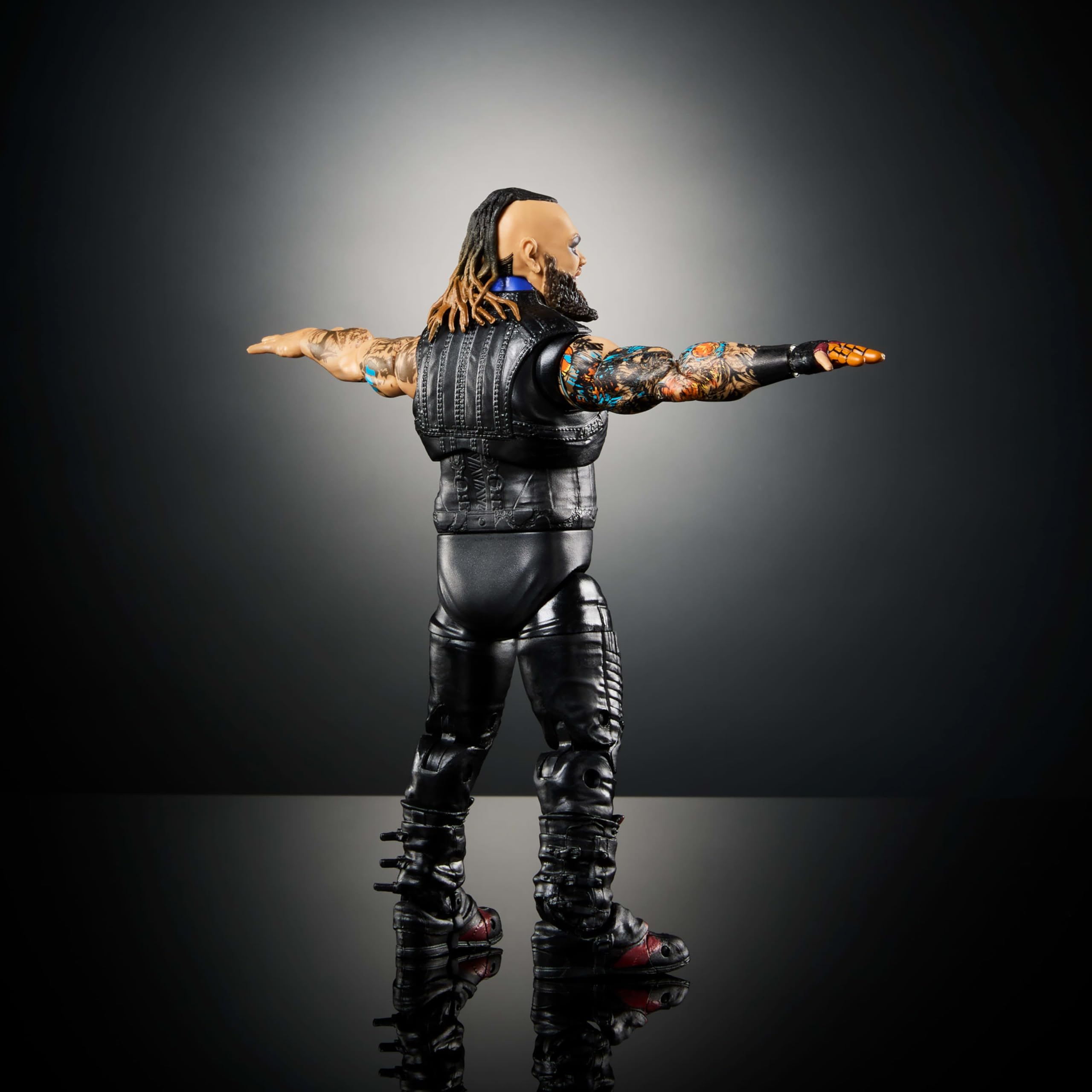 Mattel WWE Bray Wyatt packaging for easy gifting and storage.