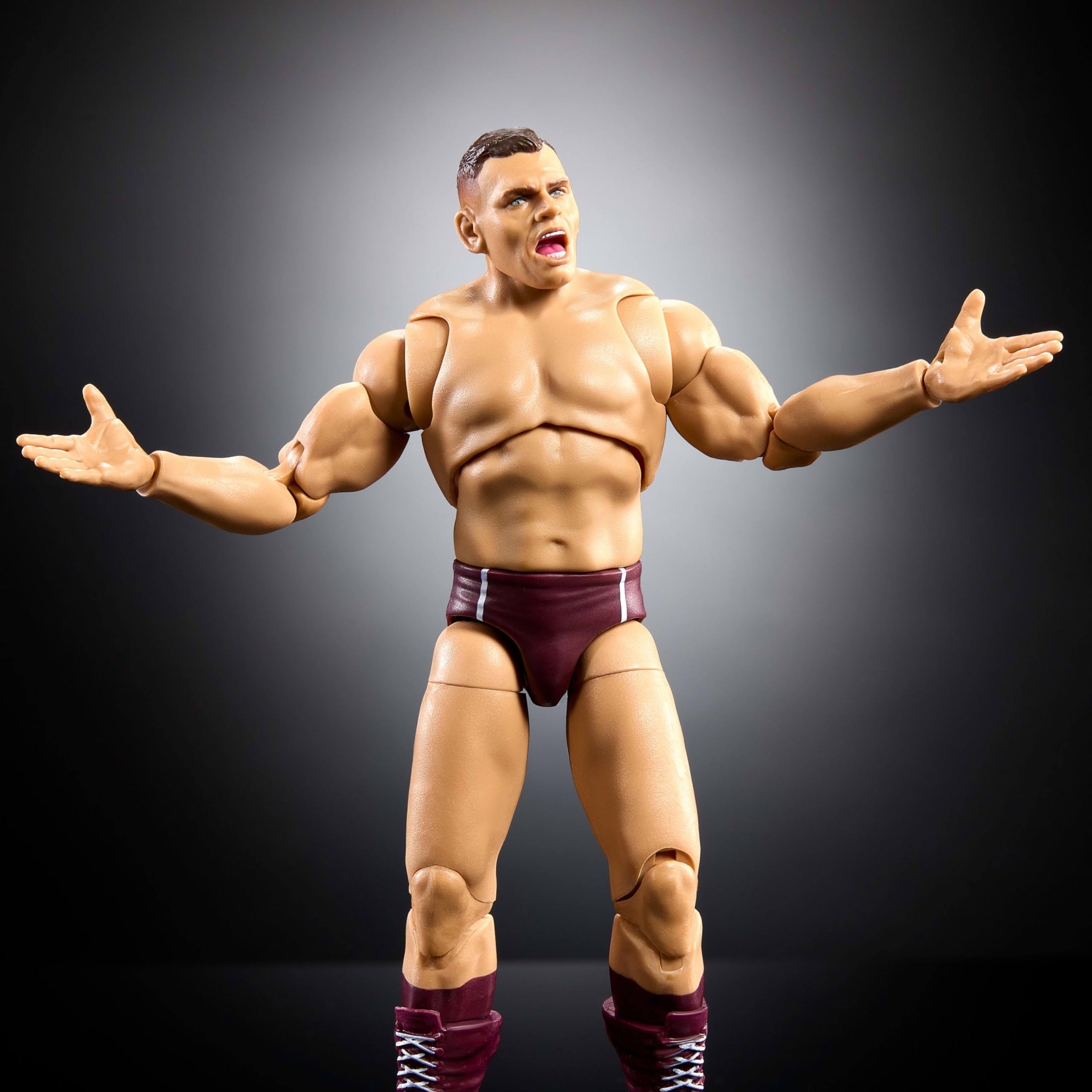 Mattel WWE Gunther Ultimate Edition entrance gear detail for dynamic display