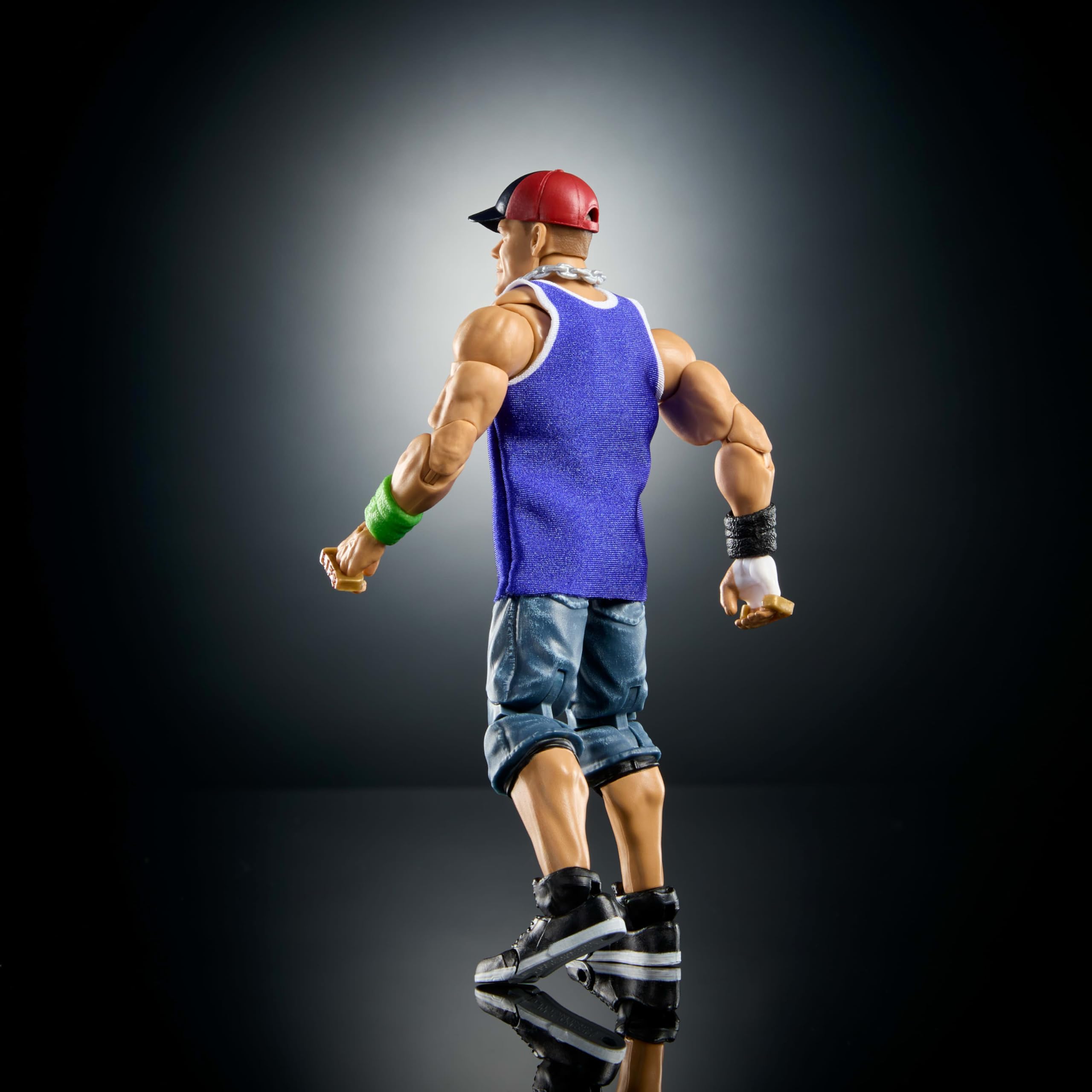 John Cena figure offers 30+ points of articulation for versatile moves.