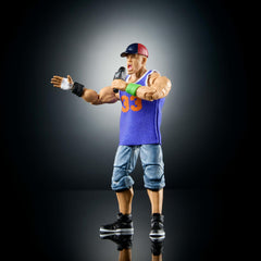 John Cena with iconic ring gear for authentic wrestling scene recreations.