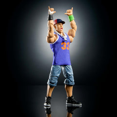 John Cena figure with swappable heads enables expressive posing for scenes.
