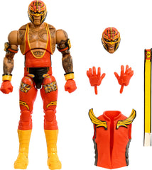 Mattel WWE Ultimate Edition Rey Mysterio figure front view with authentic ring attire.