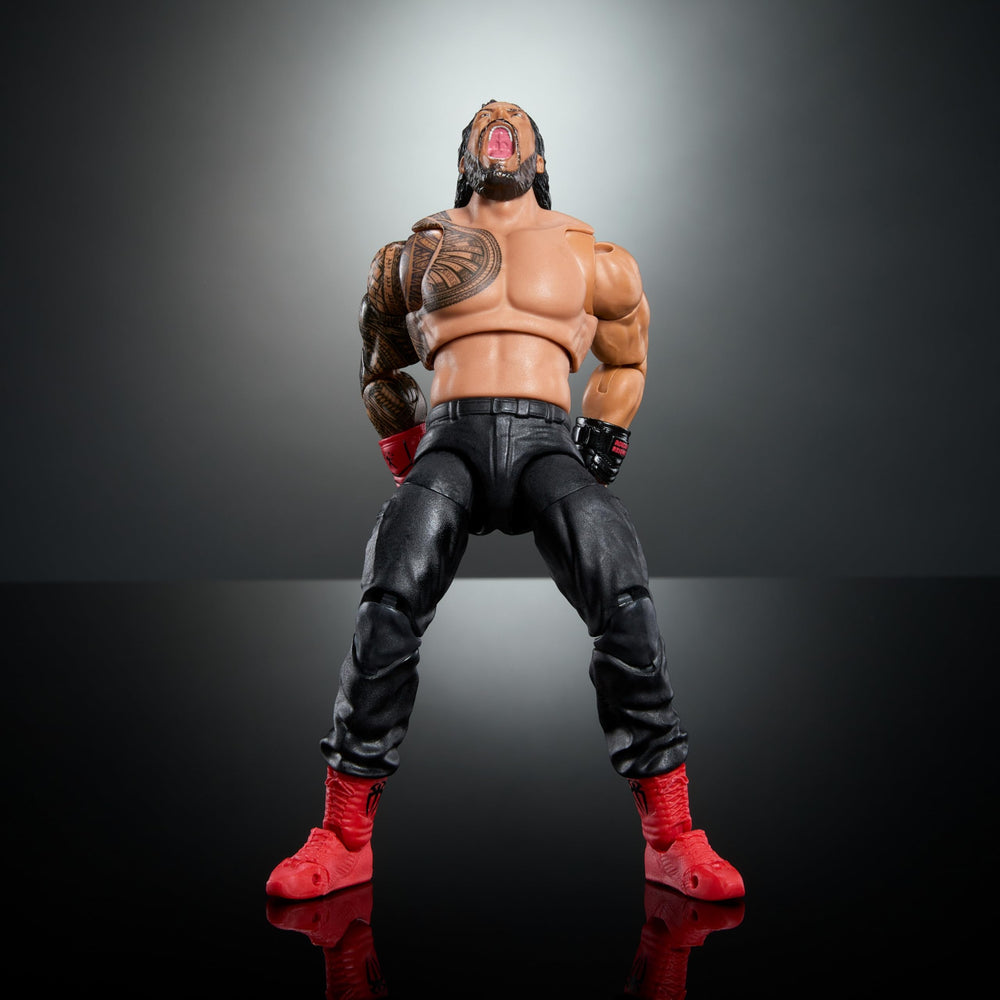 TrueFX facial design on the Roman Reigns figure for lifelike expression.