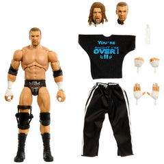 Mattel WWE Ultimate Edition Triple H TrueFX face detail for lifelike display