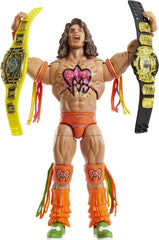 Mattel WWE Ultimate Warrior figure with WWE Championship for varied display and play.