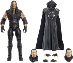 Mattel WWE Undertaker Ultimate Edition figure front view with TrueFX facial detailing for display