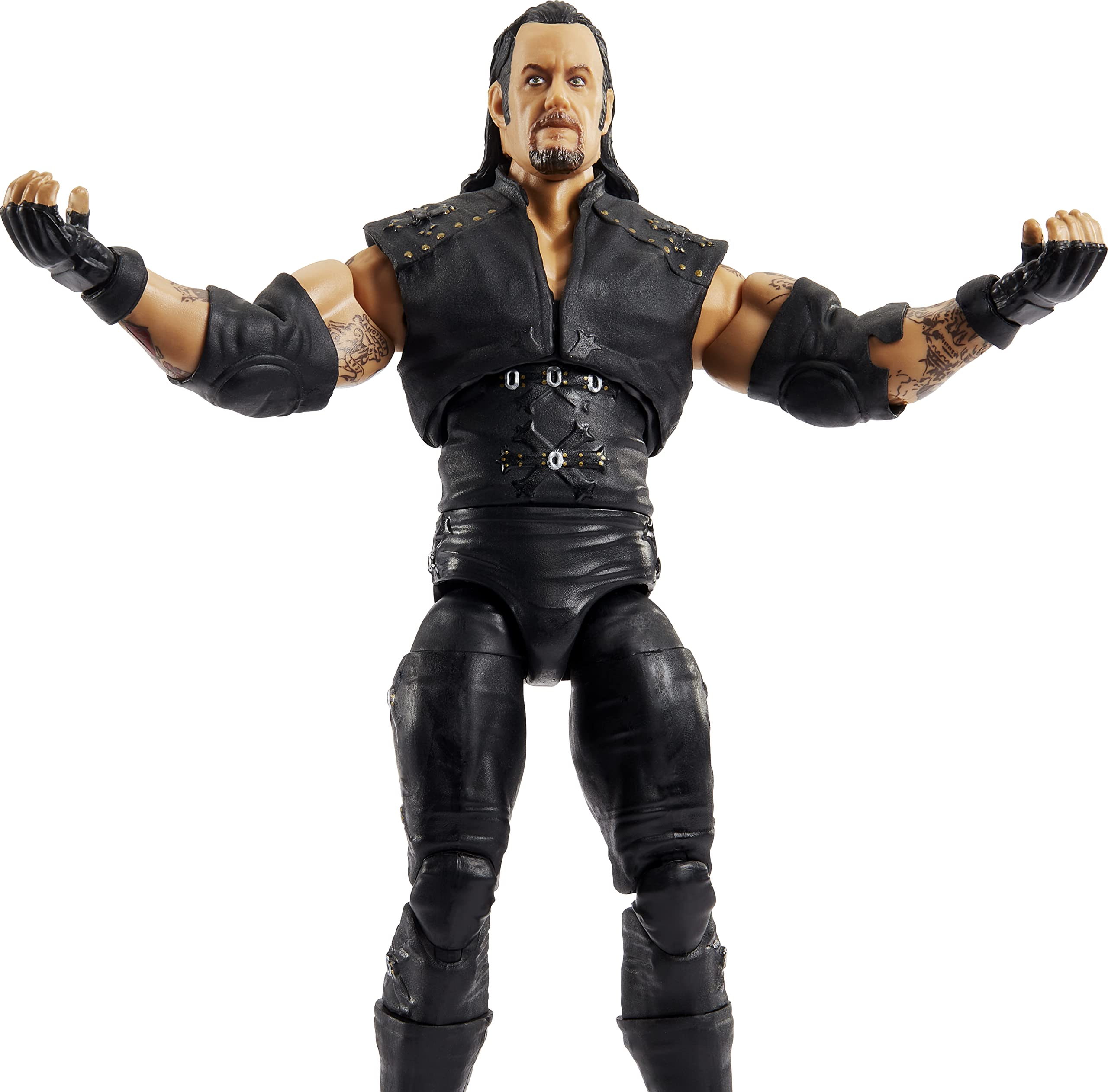 Mattel WWE Undertaker WrestleMania XIV entrance jacket included for dynamic posing