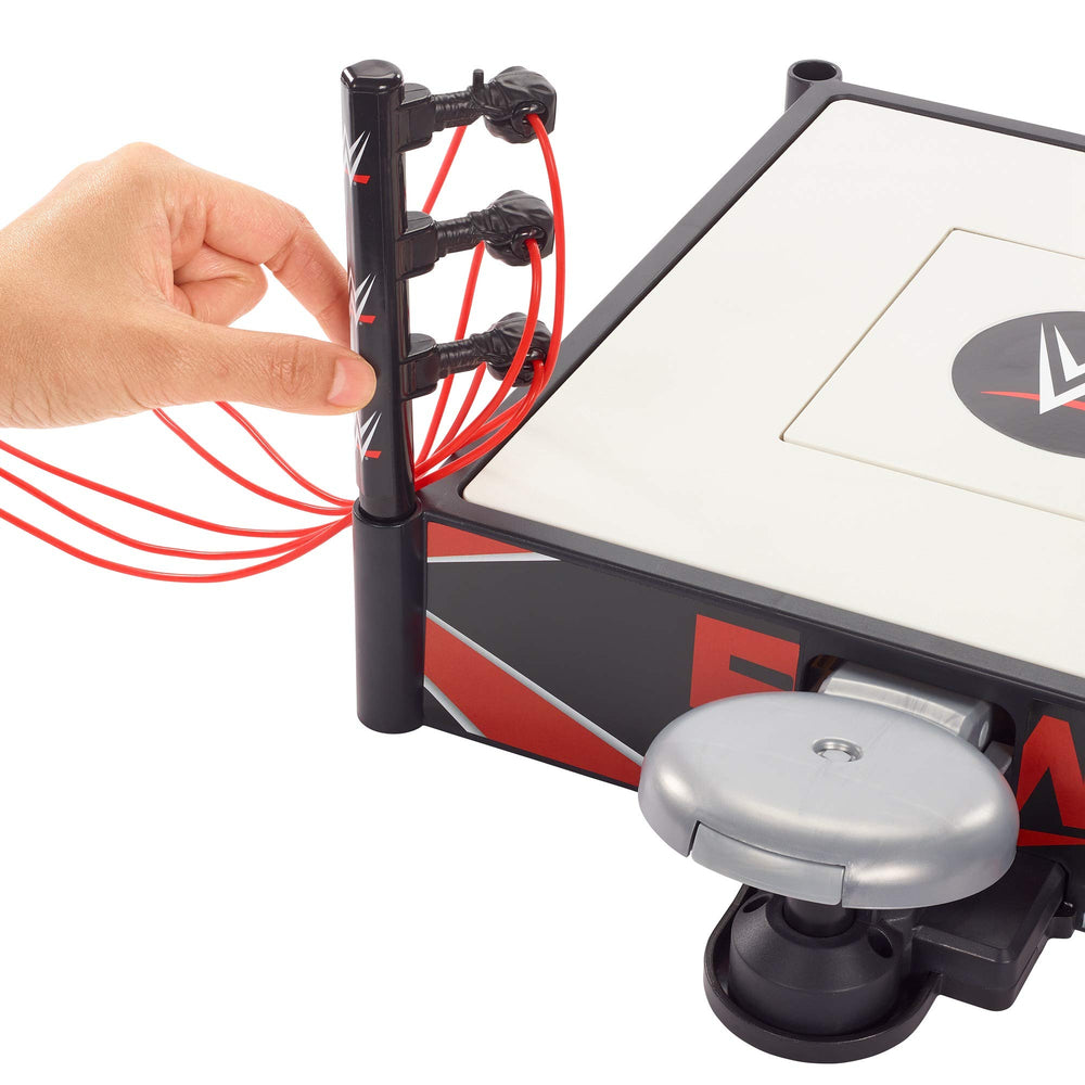Mattel WWE Wrekkin Kickout Ring impressive presence with tall ring design for dramatic play
