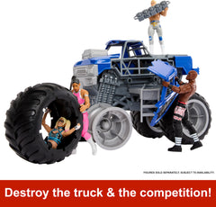 Mattel WWE Wrekkin Slam Crusher hood launch action to launch opponents.