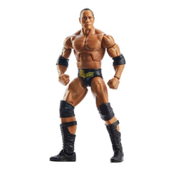 Mattel WWE WrestleMania collection display-ready figure with interchangeable hands and accessories.