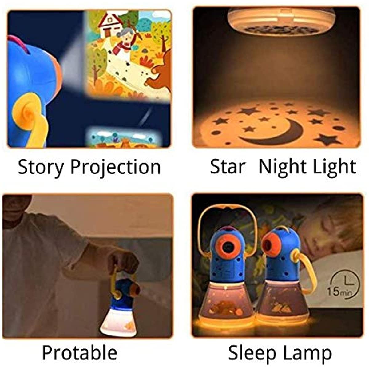 Matteobenni Kids Night Light function provides soothing ambience for winding down.