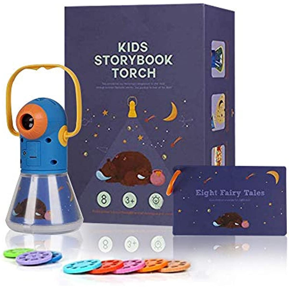 Matteobenni Kids Story Projector front view showing compact design for on-the-go storytelling moments with family.