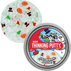 Matty's Toy Stop Crazy Aaron's Holiday Christmas Tree putty tin for colorful crafting play.
