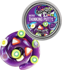 Matty's Toy Stop Crazy Aaron's Acai Bowl mini tin with purple sparkle for sensory fun