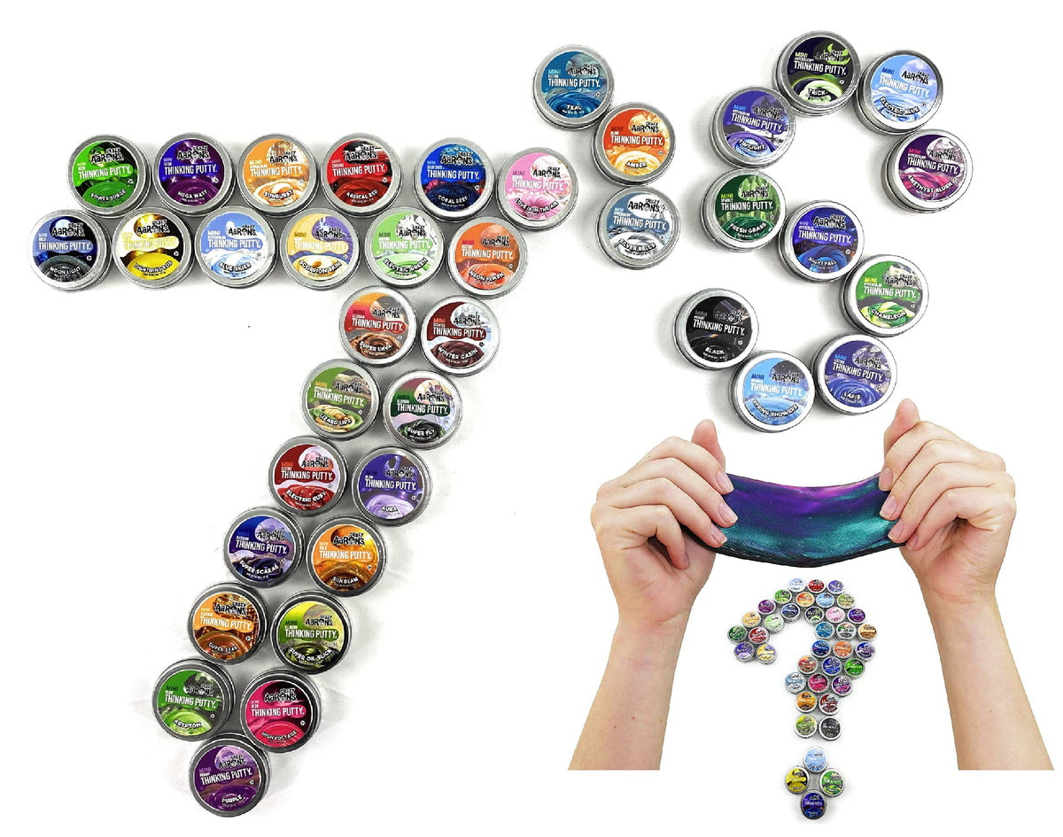 Matty's Toy Stop Crazy Aaron's Putty Lucky 7 unboxing reveals colorful sensory surprises.