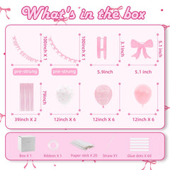 Maudundon Pink Bow napkins 6.5-inch adds chic touch and tidy-up