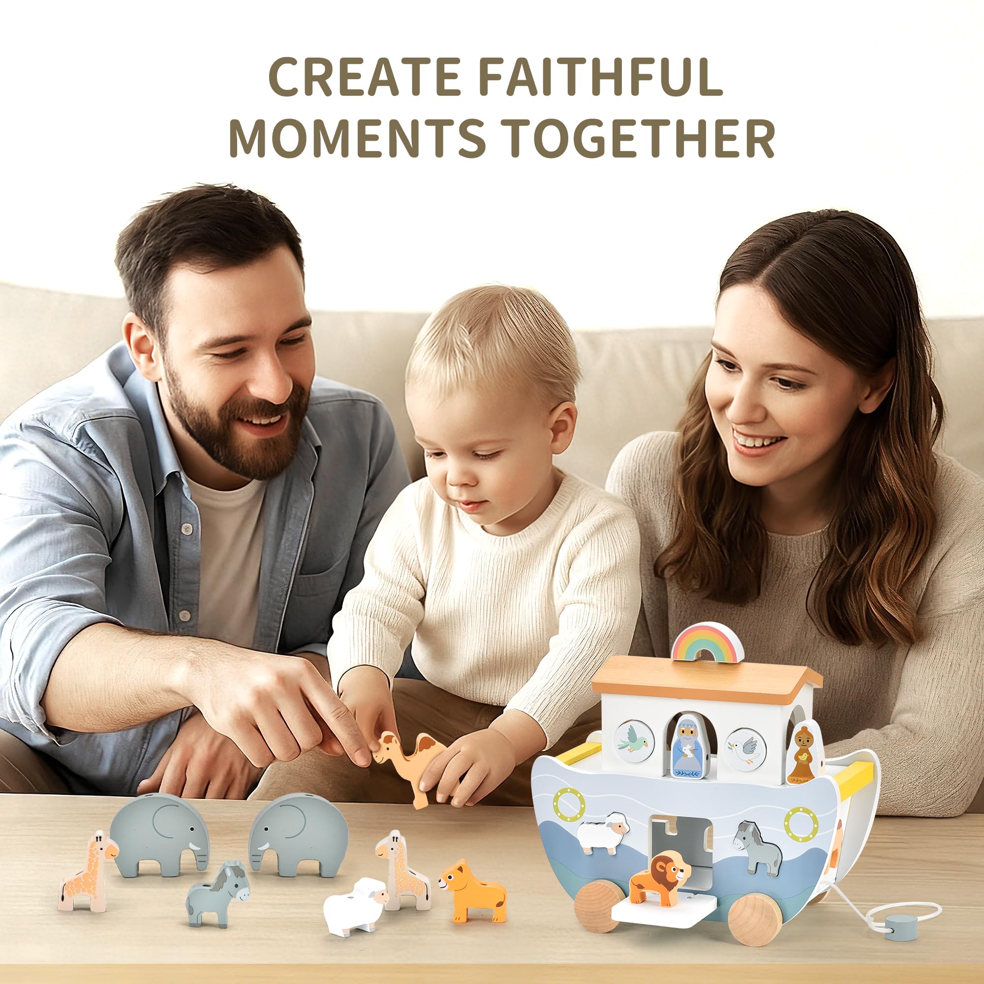 Mauzutta Montessori animal sorter supports fine motor skills and shape matching