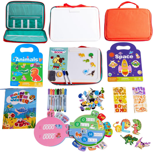 MAVE SPARKS Busy Book cover, portable learning companion for travel.