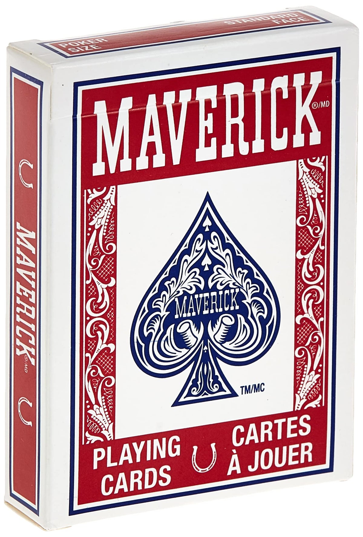 Maverick Poker Playing Cards with regular index numbers for easy visibility during games.