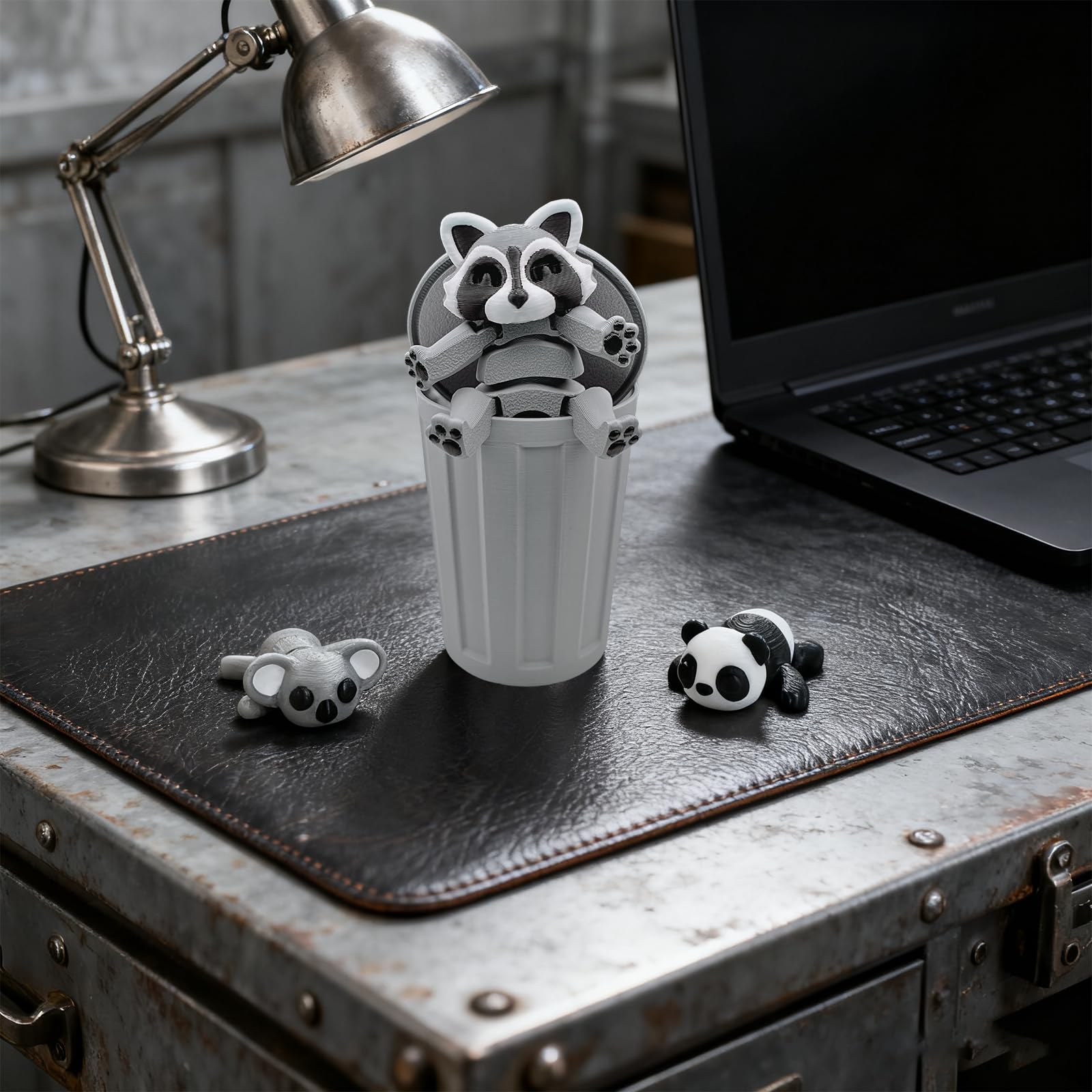 MAVLENT raccoon as tactile stress relief and desk decor