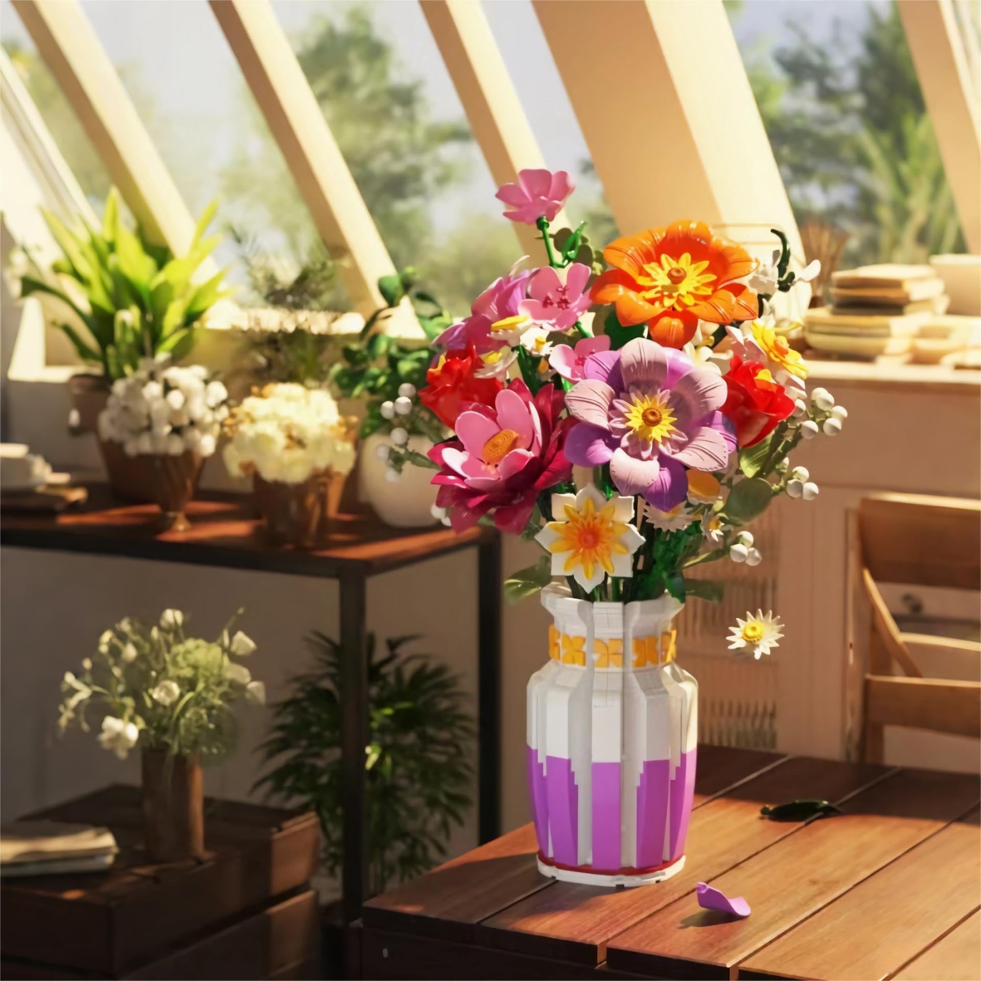 Mavo brix bouquet set packaging and dimensions for easy gifting.
