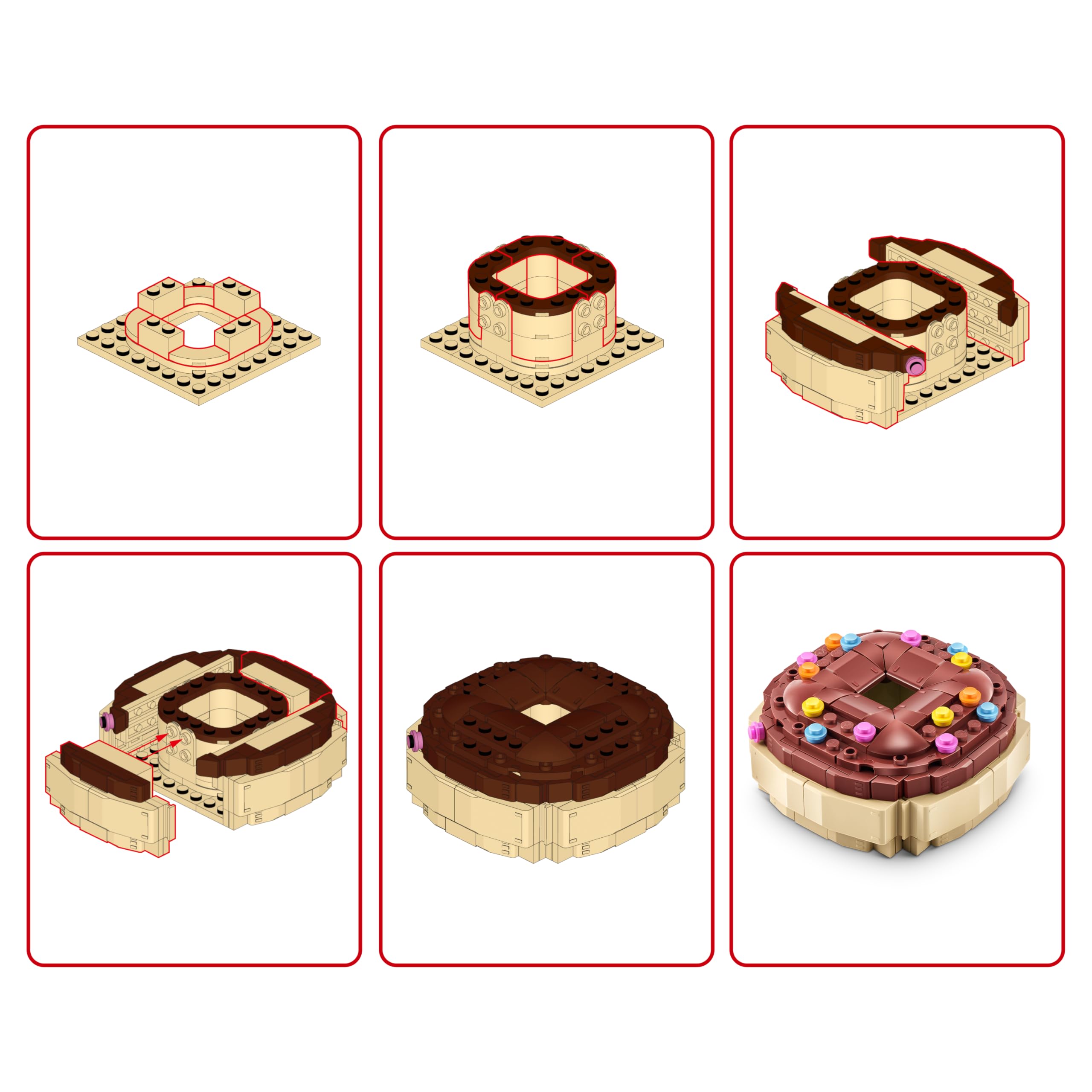 Max Build More hotdog brick design for playful snack scenes.