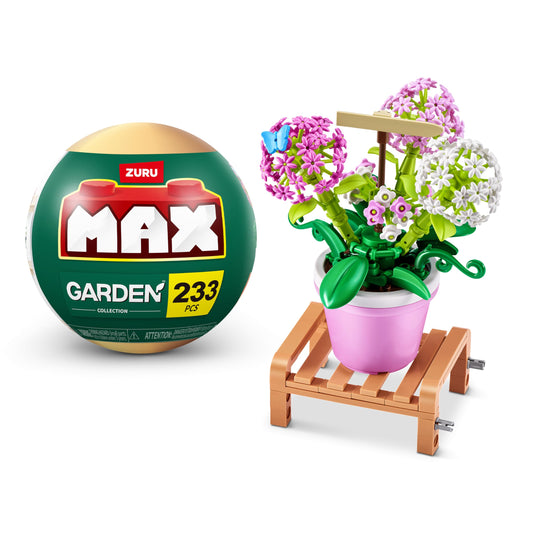Max Build More Hydrangea capsule design for a vibrant tabletop garden display