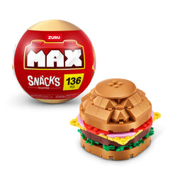 MAX Premium Snacks burger brick for display-ready snack collection