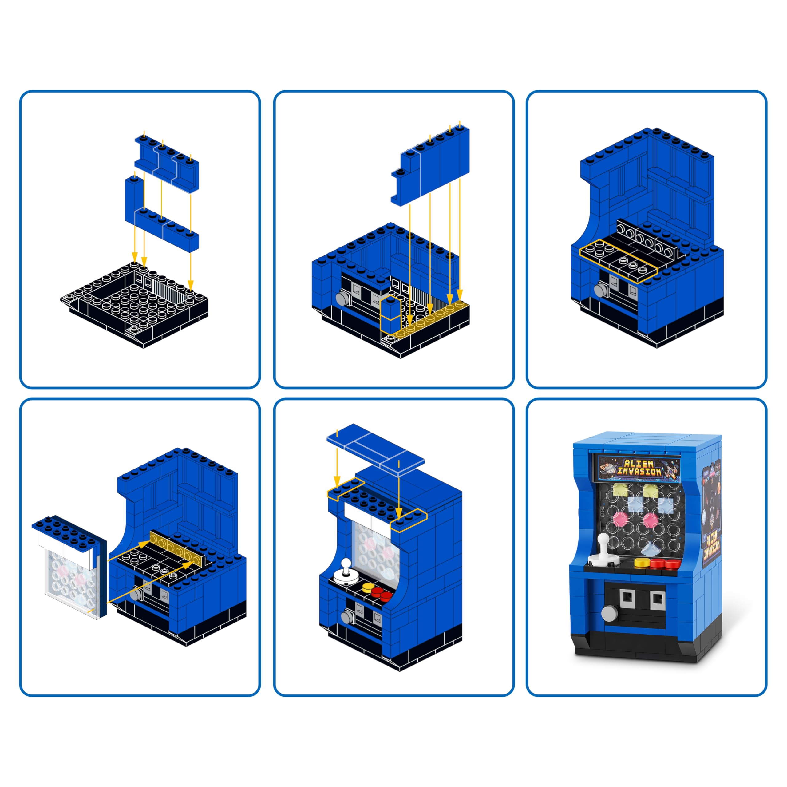 Max Build More Retro Capsule Pack – six retro designs in a premium brick capsule.