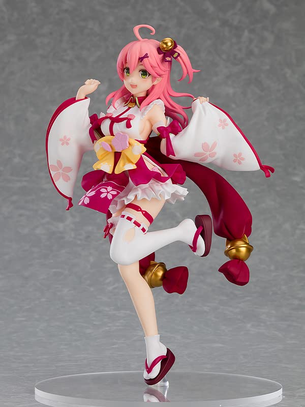 Max Factory Sakura Miko Pop Up Parade side view, vibrant multicolor details.