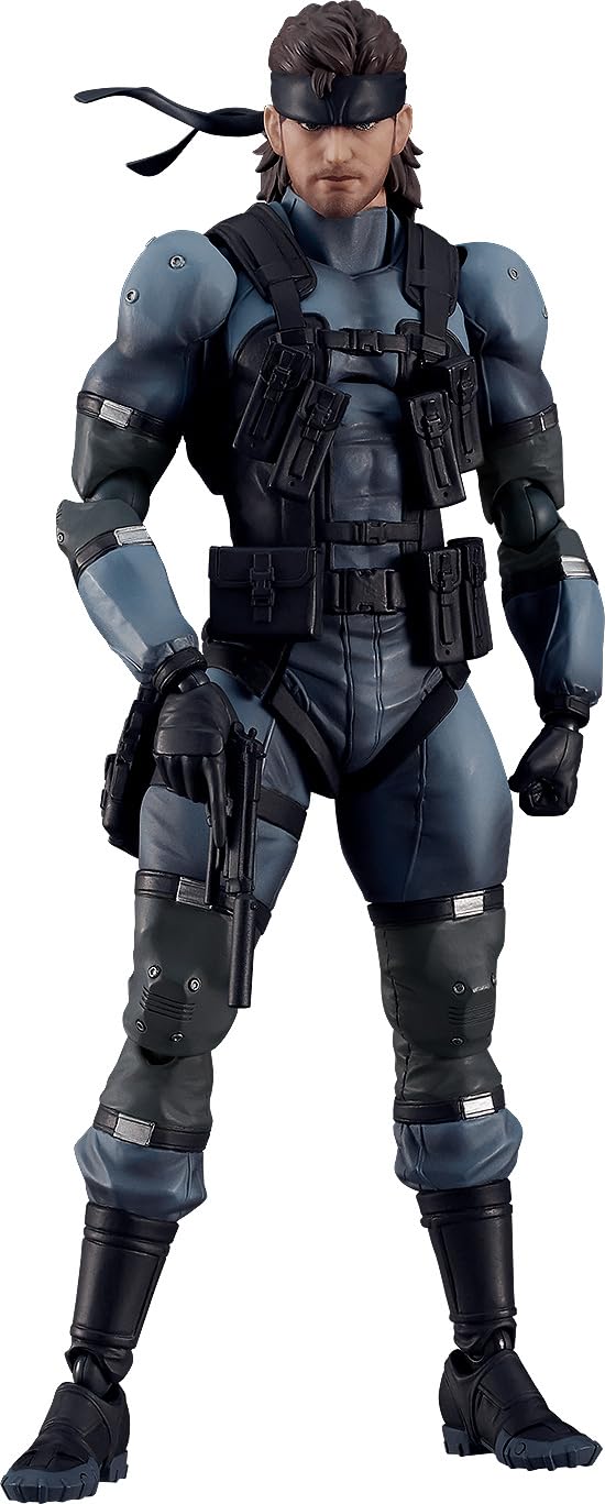 Max Factory Solid Snake face plates for expressive posing and dynamic display