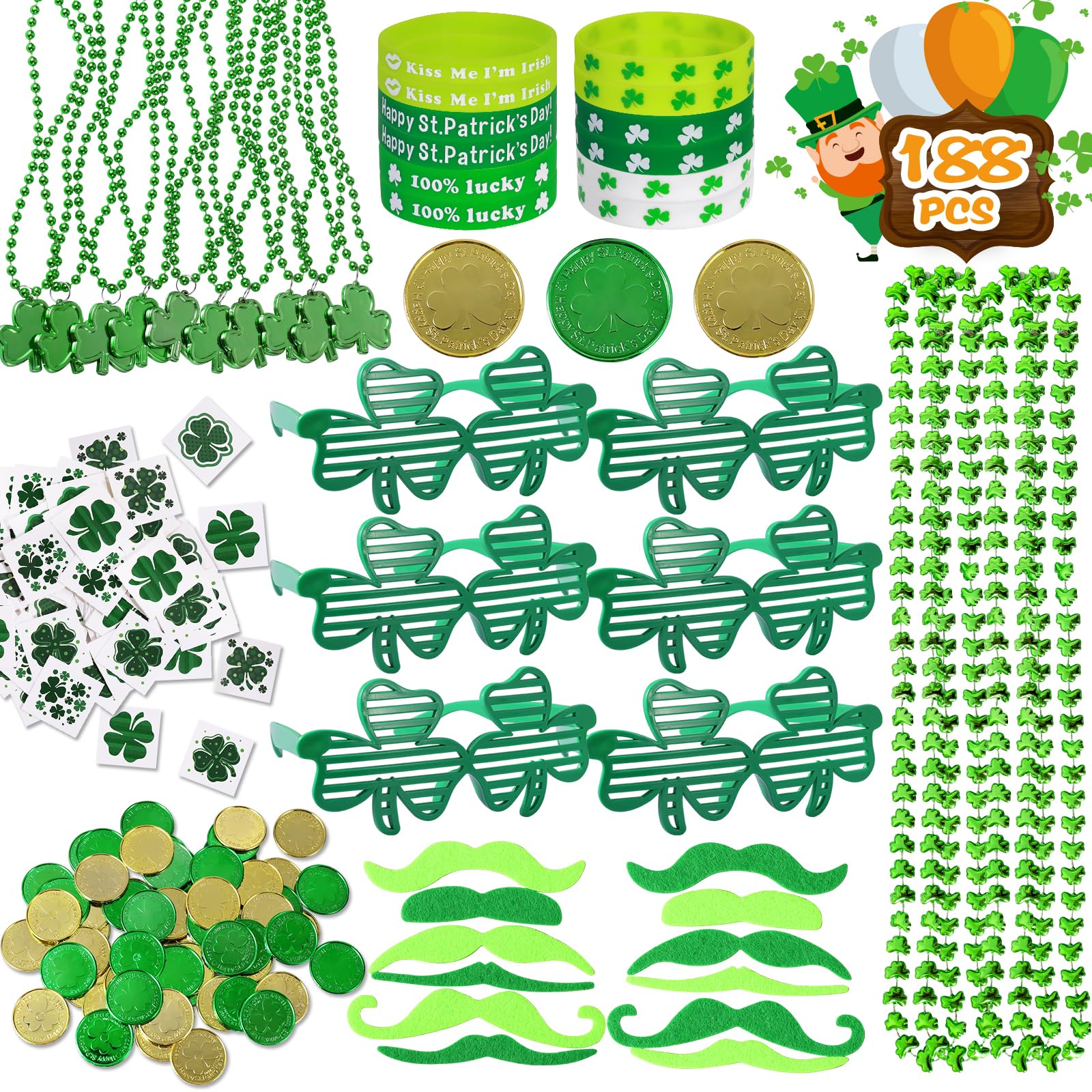 Max Fun shamrock tattoos for festive classroom celebrations.