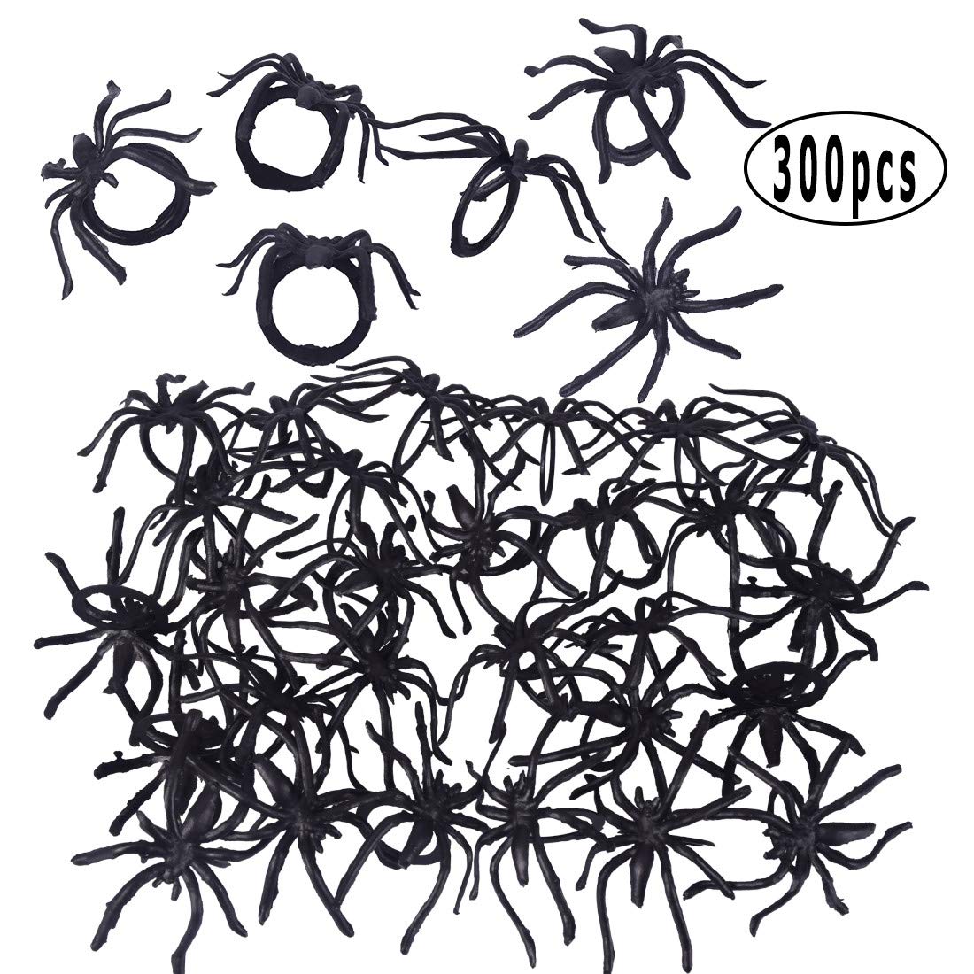 Max Fun plastic spider rings are non-toxic and kid friendly for Halloween decor.