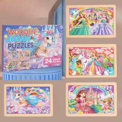 MAX JHQIQU jWooden Puzzle princess: engaging theme promotes problem-solving in kids.