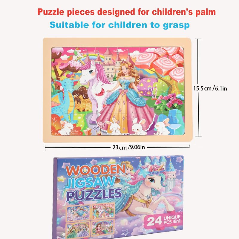 MAX JHQIQU wooden puzzle storage tray: keeps pieces organized for quick start.