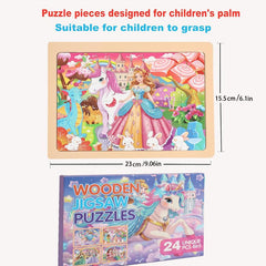MAX JHQIQU wooden puzzle storage tray: keeps pieces organized for quick start.