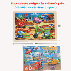 MAX JHQIQU wooden puzzle—bright colors support color recognition skills.