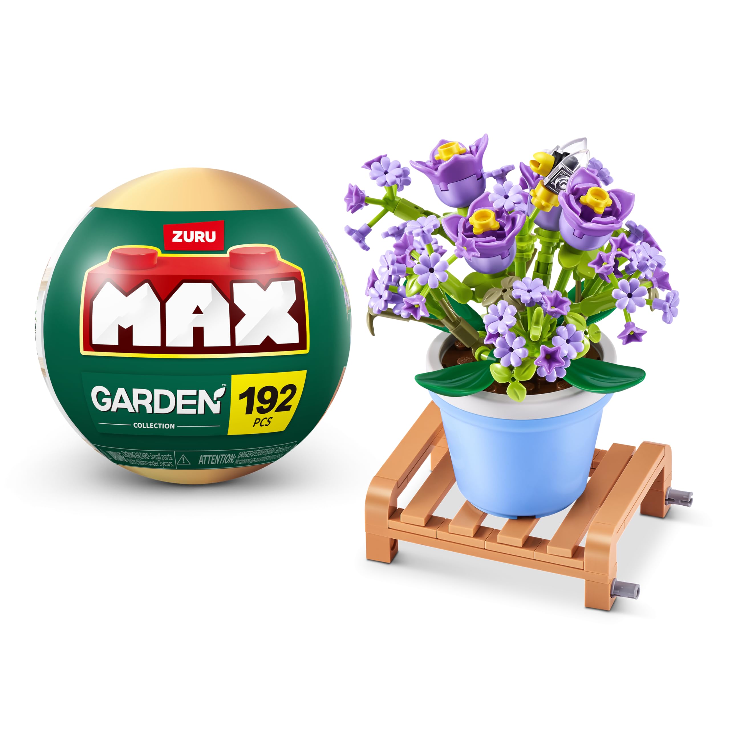 Max Build More Hydrangea brick model for a stylish garden display.