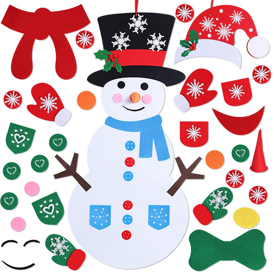 Max Fun DIY Felt Christmas Snowman Set cover image for cozy wall display