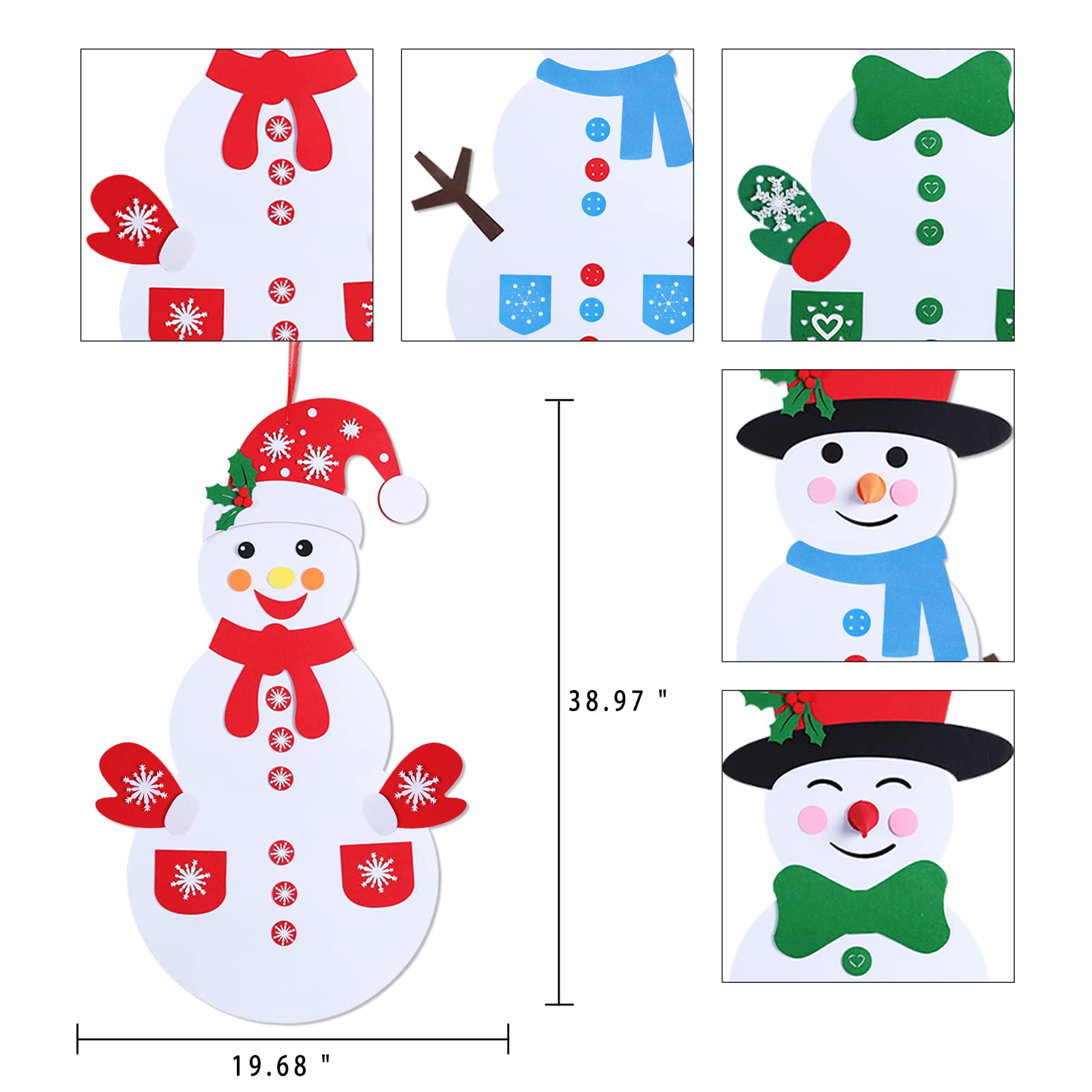 Max Fun felt snowman kit assembly sparks family-friendly creative play