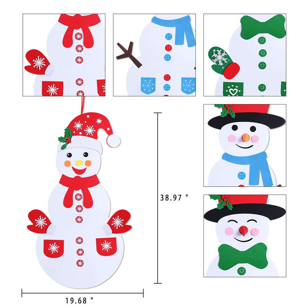 Max Fun felt snowman kit assembly sparks family-friendly creative play