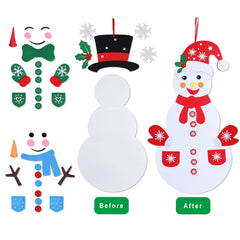 Max Fun felt snowman wall-hang display idea for festive room decor