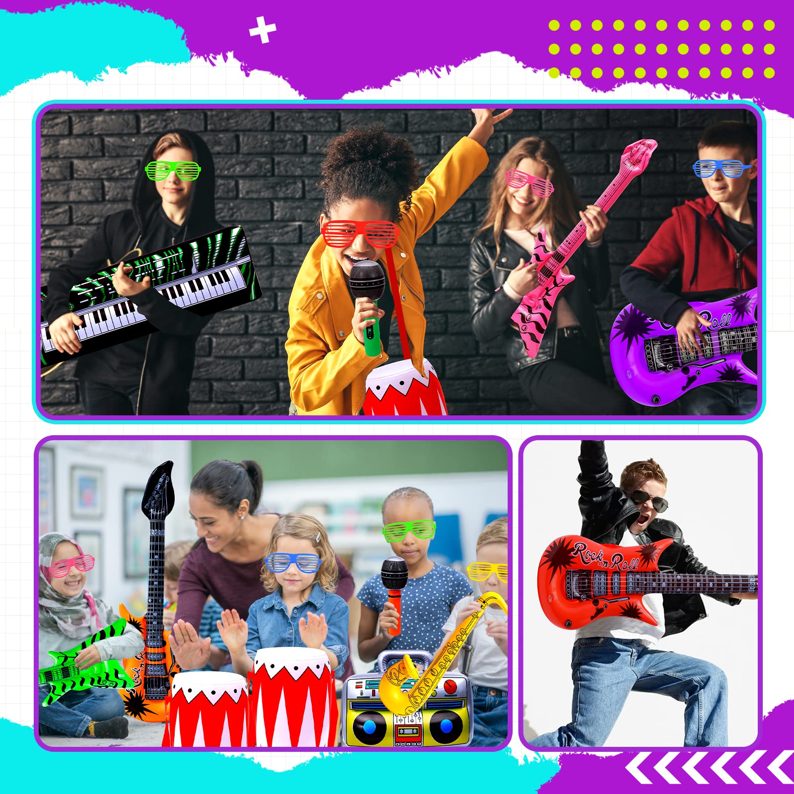 Max Fun inflatable keyboard for portable music play and storytelling