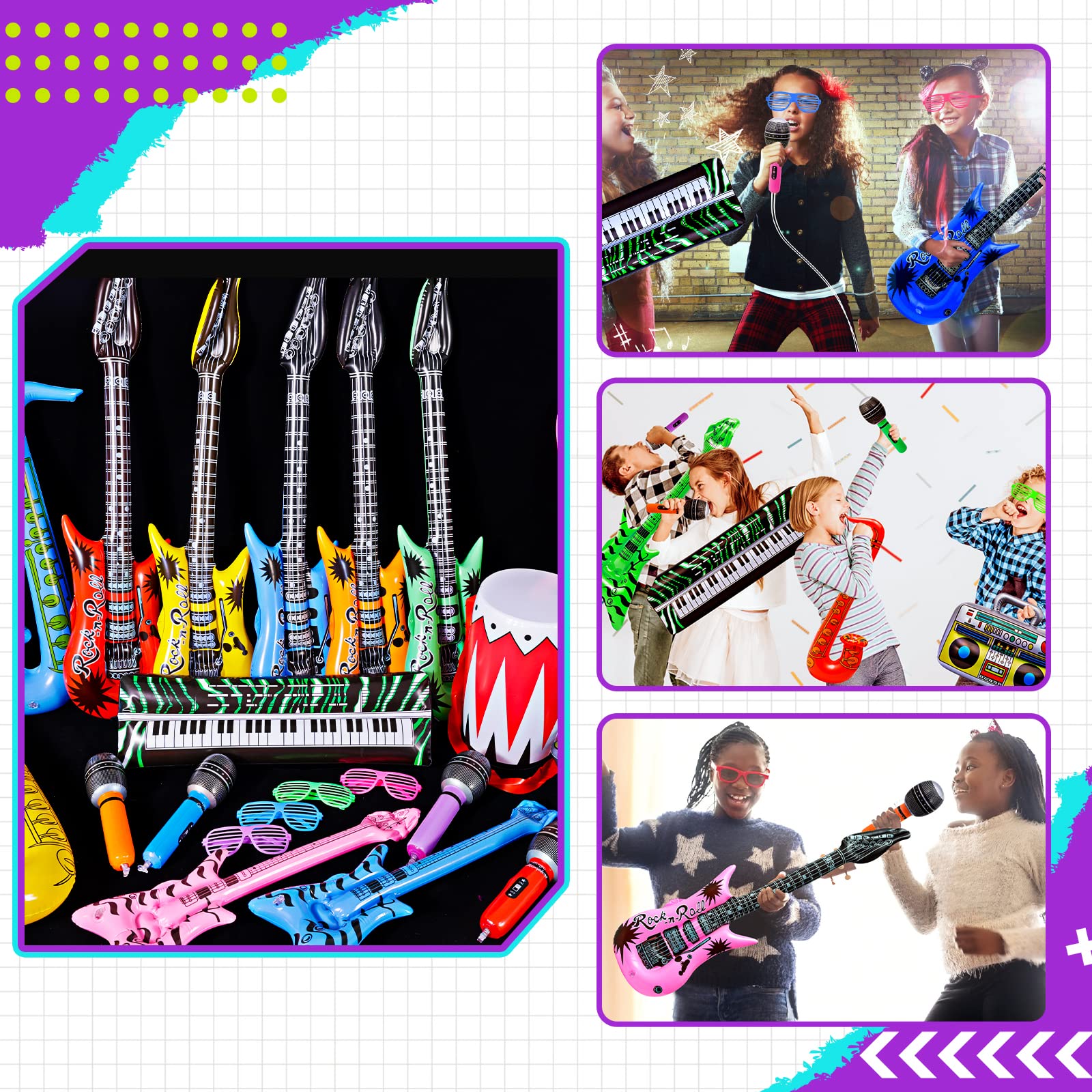 Max Fun inflatable microphones for lively pretend concerts