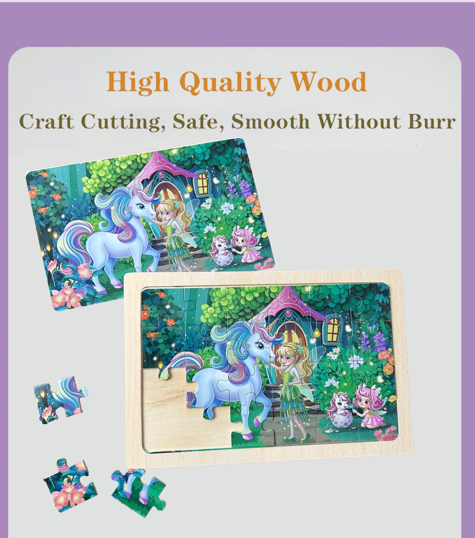 MAX JHQIQU four-pack wooden puzzles offer versatile learning moments