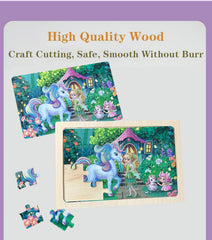 MAX JHQIQU four-pack wooden puzzles offer versatile learning moments