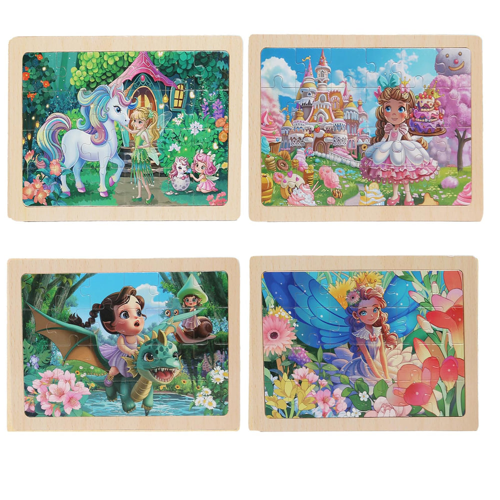 MAX JHQIQU unicorn wooden puzzle for imaginative play and motor skills